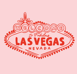 Las Vegas Nevada icon illustration.