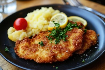 Schnitzel. AI generated illustration.