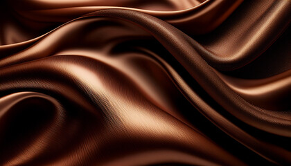 black dark chocolate brown background silk satin fabric luxury elegant beauty premium rich shiny glitter shimmer wavy background dark brown color flowing liquid smooth swirl flowing waves