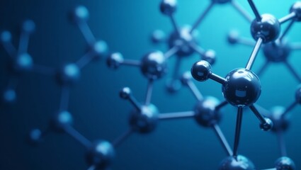 Modern molecular structure illustration