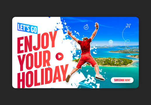 Travel Video Thumbnail Layout