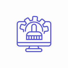 system configuration icon icon sign vector