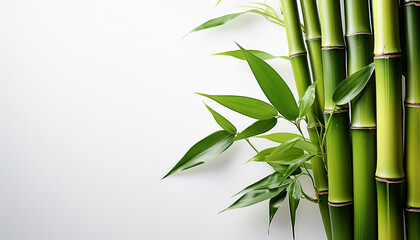 bamboo on white
