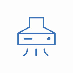kitchen extractor fan icon sign vector