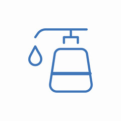 Obraz premium liquid soap dispenser icon sign vector