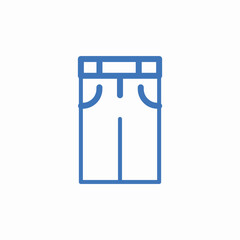 pants clothing fashion icon sign vector