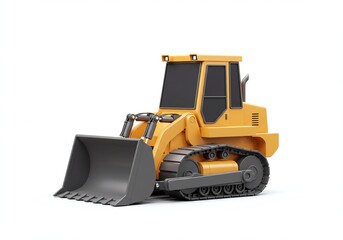 Fototapeta premium 3D Rendered Construction Equipment - Bulldozer