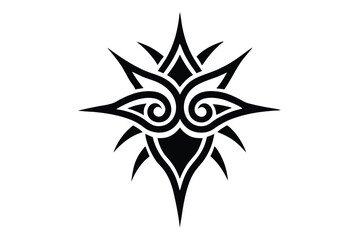 Obraz premium temporary tattoo tribal or summer themed vector icon