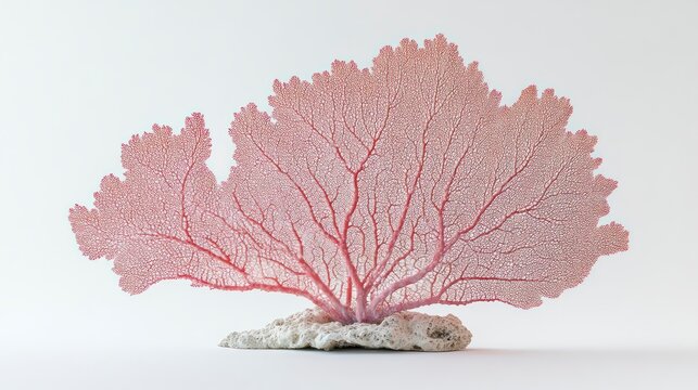 Intricate Coral Structure on a Rock Base Underwater Life Marine Ecosystem Nature Photography