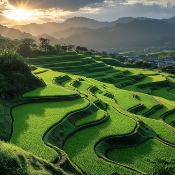 Taiwan's Yuli rice fields.