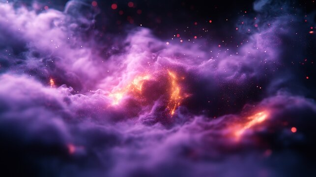 Dark lavender and black visual background with ambient glow and subtle grain Used