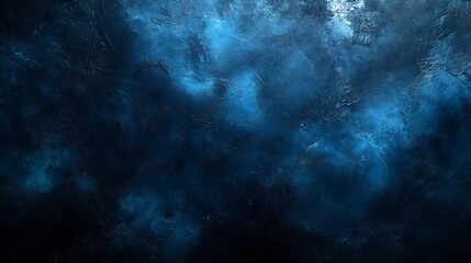Obraz premium Deep navy blue and black abstract background with subtle graining Designed