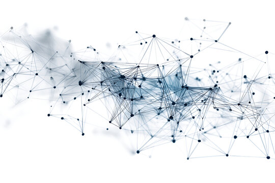 Intricate Network Connections Abstract Digital Art Global Network - Powered by Adobe