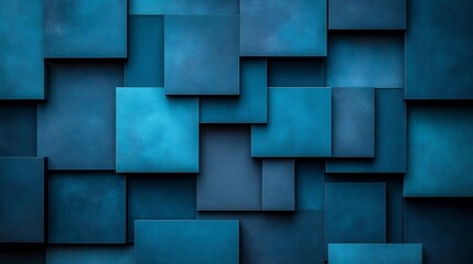 composition turquoise and midnight blue abstract Deep