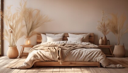 Schlafzimmer im Naturlook