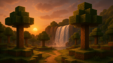 Temple in bali.Al generated art illustration.