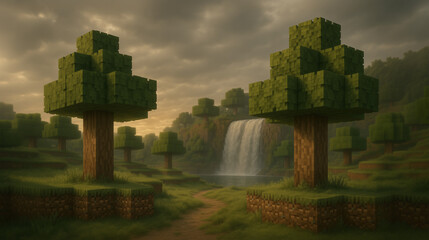 Temple in bali.Al generated art illustration.