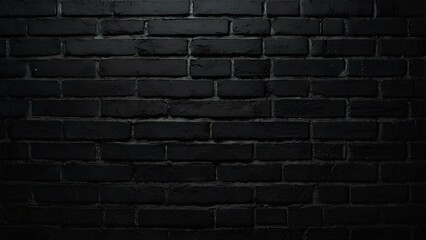 A dark brick wall with visible mortar and a textured surface pattern