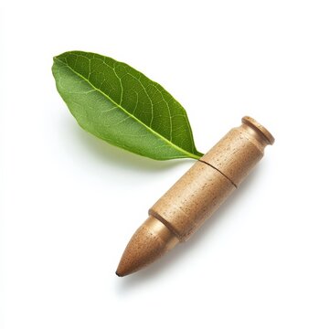 Bullet wood plant, white backdrop.