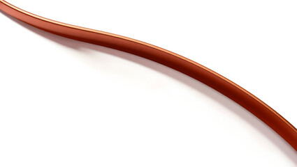 Abstract Red and Brown Rope with Curves: Elegant and Flexible Design for a Minimalistic Background