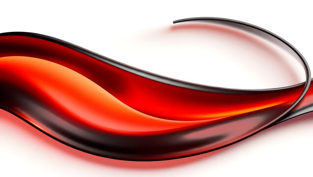 <Smooth and Flowy Abstract Design with Colorful Curves in Red and Black - Vibrant Artistic Background>