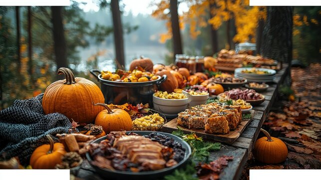Autumnal Feast in the Woods