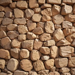 Warm beige rock wall, textured surface, earthy tones,  geology,  stone wall background,  stone