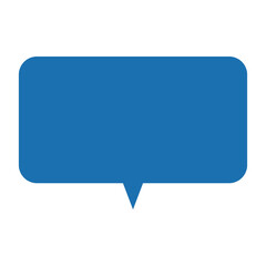 Naklejka premium 角丸吹き出し 青