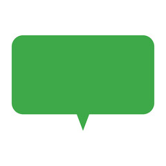 角丸吹き出し　緑　