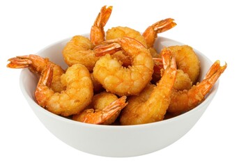 Delicious fried shrimp recipe golden crispy seafood appetizer bowl