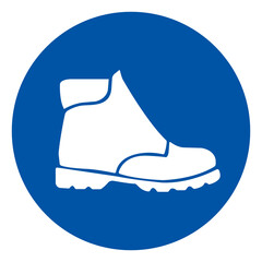 Wear Safety Shoe Symbol Sign ,Vector Illustration, Isolate On White Background Label.EPS10