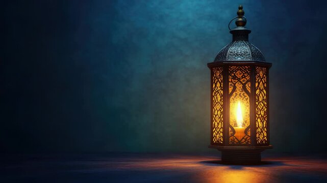 A candle lit on a wooden table, simple and cozy atmosphere