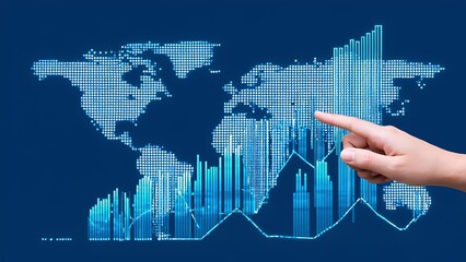 Data visualization trends global insights digital graphs business environment interactive viewpoint analytics concept