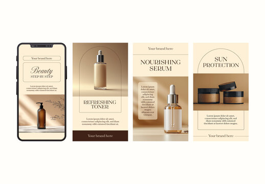 Beige And Brown Elegant Skincare Guide Layout - AI Generated Photos