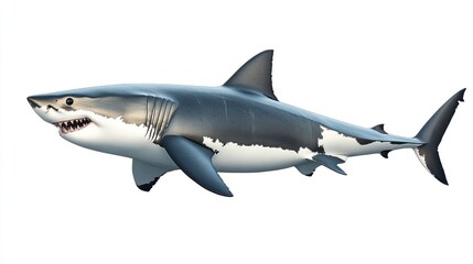 Obraz premium A large aquatic predator with sharp teeth and streamlined body perfect for marine life studies