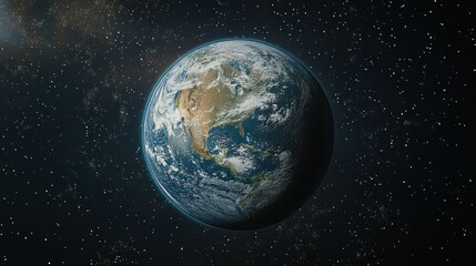 Obraz premium Earth from space, a celestial view