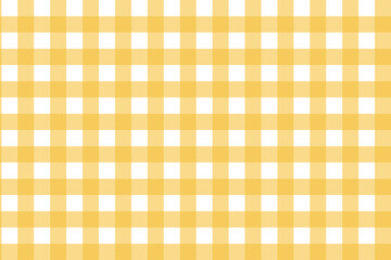 Bright yellow and white seamless gingham check pattern