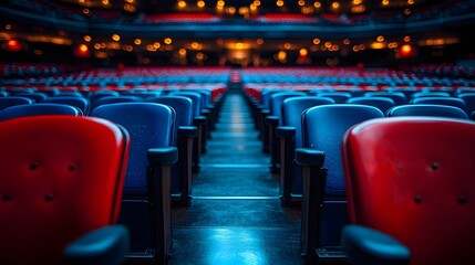 Empty Auditorium Seats Await the Next Captivating Performance