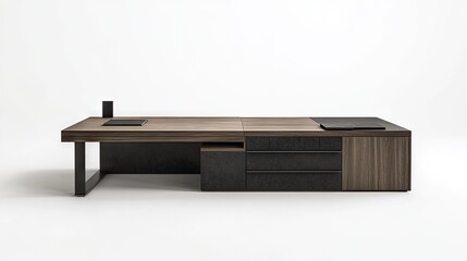 Flexible office layout with drawers under every desk