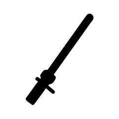 Isolated japanese katana sword vector illustration for martial arts and samurai culture design