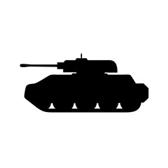 Find military tank silhouette vector image for army vehicle and war machine design projects online