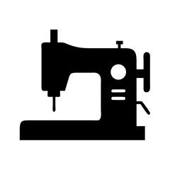 Sewing machine vector graphic design for textile industry and fashion design projects and crafts