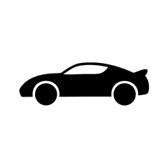 Car vector illustration of sports car silhouette for automotive design and transportation needs