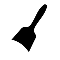 Black spatula kitchen utensil cooking tool for flipping food in the kitchen restaurant tool use