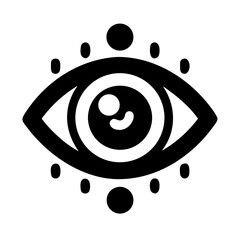 Eye of providence all seeing eye spiritual symbol illuminati freemasonry eye icon vector art