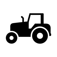 Tractor vector image for agriculture farming and construction heavy equipment vehicle icon design