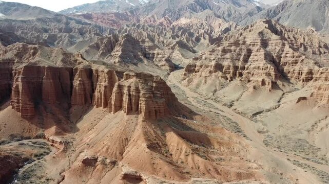 beautiful red mountains martian view with mountains and sky in the background iol castles