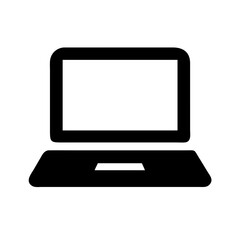 Laptop computer icon vector illustration for technology and business design element symbol