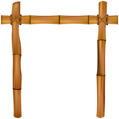 Illustration of a Bamboo Frame