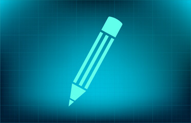 Vector icon on blue background with gradient